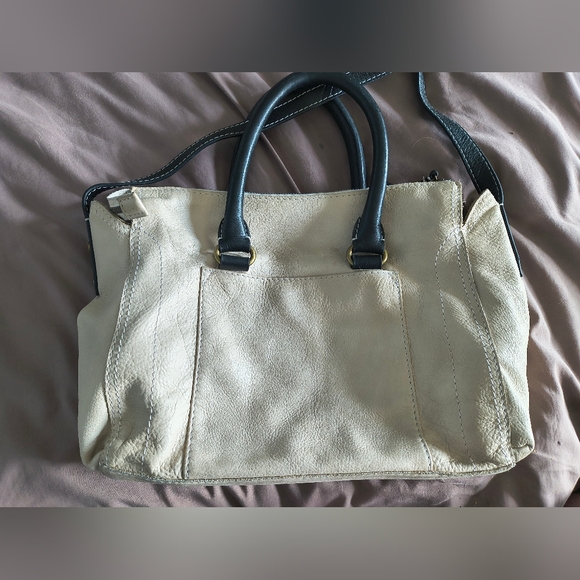 American Leather Co Black And White Purse - Picture 2 of 12